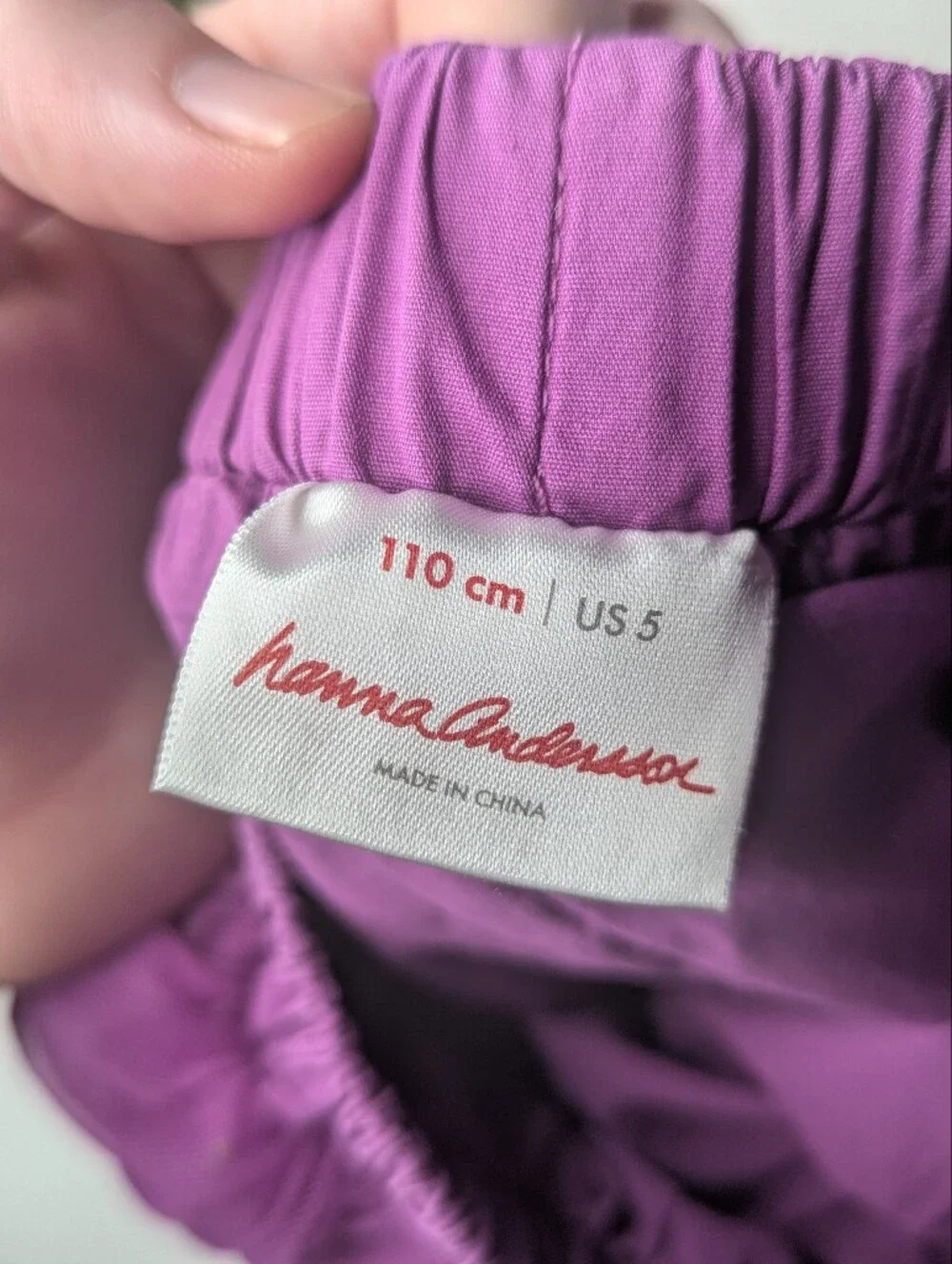Hanna Andersson Purple yude Tutu Skirt Size 5 Or 110cm
